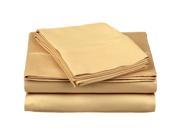 Impressions Single Ply Soft Sheet Set Premium Long Staple Cotton Twin Beige