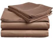 Impressions Single Ply Soft Sheet Set Premium Long Staple Cotton Twin Taupe