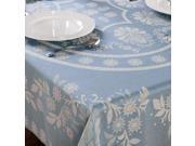 Cody Direct 100% Cotton Floral Tablecloth Stylish ABIGAIL Design 52x70 Oblong Blue