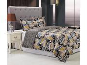 Impressions King Cal King Duvet Cover Set With Shams 300 Thread Cotton MIDNIGHT Design