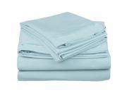 Impressions 650 Thread Count Sheet Set Premium Long Staple Cotton Queen Baby Blue