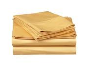 Impressions Single Ply Soft Sheet Set Premium Long Staple Cotton Full Gold