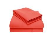 Superior 1200 Thread Count Sheet Set Cotton Rich King Coral