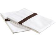 Impressions Hotel Collection Pillowcases Long Staple Cotton King White Choco