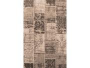 Superior 8 x 10 Brighton Patchwork Loom Woven Jacquard Rug Brown