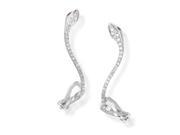 18K White Gold Diamond Ruby Snake Earrings SE51041REBZRU