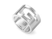Sterling Silver G Cutout Band Ring GUC21 010615