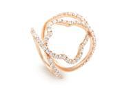 18K Rose Gold Diamond Quatrefoil Ring ALR 11751R