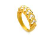 18K Yellow Gold Diamond Band Ring