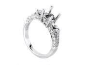 Trois Diamants White Gold Diamond Engagement Ring Mounting NAKAG18 082812