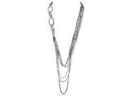 Superstud Sterling Silver Multi Chain Necklace 3012544001