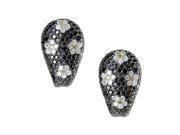 18K White Gold Diamond Daisy Earrings CED9114