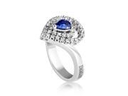 18K White Gold Diamond Sapphire Ring 20019334
