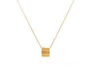 Icon Womens 18K Yellow Gold Ring Pendant Necklace