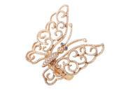 18K Rose Gold Diamond Sapphire Butterfly Ring NE 46
