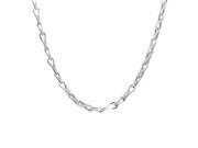 Sterling Silver Hook Chain Necklace 610803098400600