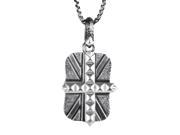 Alchemy in the UK Sterling Silver Union Jack Dog Tag Necklace