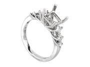 Belle 14K White Gold Diamond Engagement Ring Mounting NAKAG13 082712