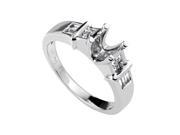 Women s 14K White Gold Diamond Engagement Ring Mounting SM4 051261W