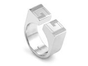 Sterling Silver Double G Ring AN03