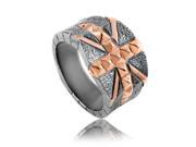 Alchemy in the UK Silver Gold Plated Union Jack Ring 3013705002