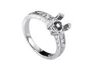 18K White Gold Diamond Engagement Ring Mounting EN8 031305W