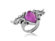 Superstud Sterling Silver and Sugilite Quartz Ring