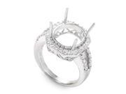 Women s Large 18K White Gold Diamond Engagement Ring Mounting ASM 2754W