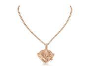 Jewels Verne Rose Gold Plated Silver Octopus Locket Necklace