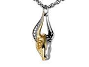 Gold Plated Silver CZ Rabbit Pendant Necklace