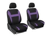 OxGord 6pc Seat Cover Purple Black