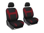 OxGord 6pc Seat Cover Red Black
