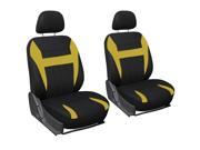 OxGord 6pc Seat Cover Yellow Black