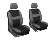 OxGord 6pc Seat Cover Gray Black
