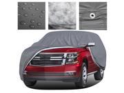 Outdoor 5 Layers Stormproof Vehicle Cover For SUV Truck Van 3XL