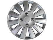 Full Set of 4 Silver Hubcap Cover Wheel Skins for 15 Steel Rims 1011 15 SL