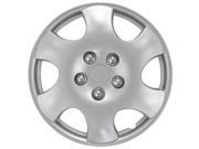 Full Set of 4 Silver Hubcap Cover Wheel Skins for 15 Steel Rims 1015 15 SL
