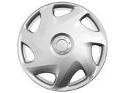 Full Set of 4 Silver Hubcap Cover Wheel Skins for 15 Steel Rims 1016 15 SL