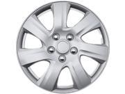 Full Set of 4 Silver Hubcap Cover Wheel Skins for 15 Steel Rims 1021 15 SL