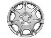 Full Set of 4 Silver Hubcap Cover Wheel Skins for 15 Steel Rims 1029 15 SL