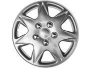 Full Set of 4 Silver Hubcap Cover Wheel Skins for 17 Steel Rims 915 17 SL