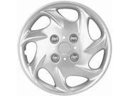 Full Set of 4 Silver Hubcap Cover Wheel Skins for 14 Steel Rims 881 14 SL