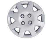 Full Set of 4 Silver Hubcap Cover Wheel Skins for 14 Steel Rims 895 14 SL