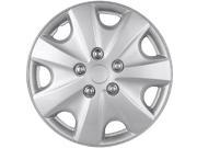 Full Set of 4 Silver Hubcap Cover Wheel Skins for 14 Steel Rims 957 14 SL