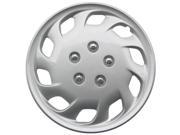 Full Set of 4 Silver Hubcap Cover Wheel Skins for 15 Steel Rims 825 15 SL