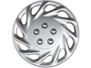 Full Set of 4 Silver Hubcap Cover Wheel Skins for 15 Steel Rims 858 15 SL