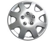 Full Set of 4 Silver Hubcap Cover Wheel Skins for 15 Steel Rims 895 15 SL
