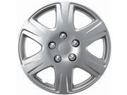 Full Set of 4 Silver Hubcap Cover Wheel Skins for 15 Steel Rims 993 15 SL