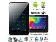 7.0 inch Phablet Android 4.2 Smart Phone Tablet PC Bluetooth Google Play Store UNLOCKED!