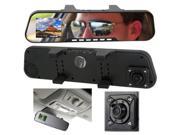 inDigi® 2 in 1 HD 2.7 LCD Built in Camera Rearview Mirror Car DVR Vehicle Dash Camera US Seller 3 5 Days Delivery Guaranteed